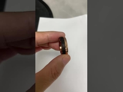 Alternative Metal Rings Forged Carbon Fiber Jewelry Main Material Gold Powder and Rose Gold Wedding 