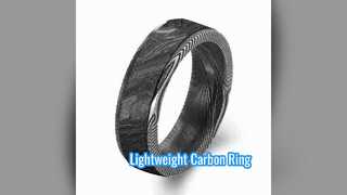 Anneau en carbone forgé ultra léger respectueux de la peau