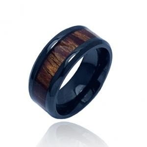 Hypoallergenic Black Titanium Ring Lightweight Black Zirconium Jewelry Wedding Band