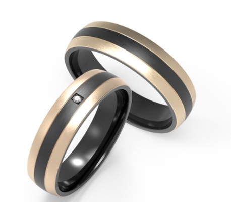 Sleek Matte Black Titanium Ring 8mm Width Round Mens Titanium Black Ring