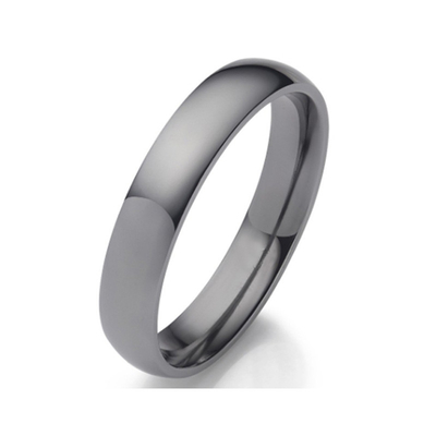 Tantalum Plain Jewelry Engagement Ring Brushed Domed Pure Tantalum Wedding Band