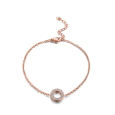 Rose Gold Plated Silver Tennis Bracelet For Women Men Fashion Jewelry