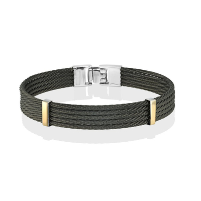 Beaded Mens Stainless Steel Bangle Bracelets Luxury Multilayer Woven Braided Leather Bracelet