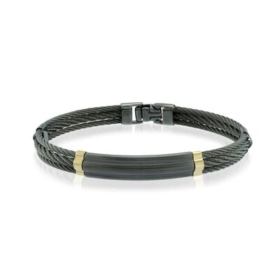 Bon prix Bracelet en cuir tissé pour hommes rétro avec boucle magnétique Bracelets Unisexe en ligne