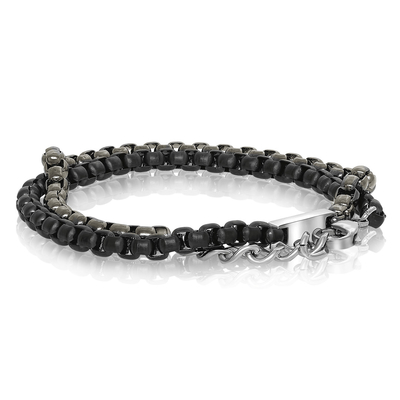 Men's 316L Stainless Steel Bracelet With Stone Beads Metal Ball Pattern For Gift Jewelry