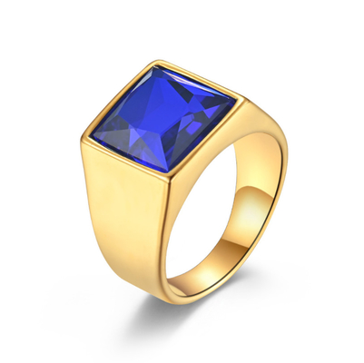 Light Luxury Gemstone Rings Fashion Jewelry Wedding Rings For Men