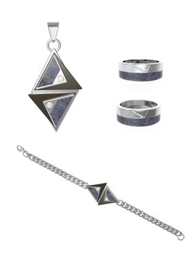 Un buon prezzo. Gioielli in fibra di carbonio unisex set collana uomo croce anello bracciale maglietta catena per la moda in linea