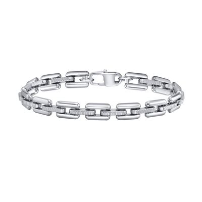 Bon prix Bracelet pour homme avec technologie de fixation d'incrustation et acier inoxydable 316L en ligne