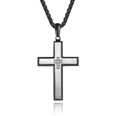 Stocked Goods Cross Shape Men's Pendants Men Necklace With Fast  Delivery