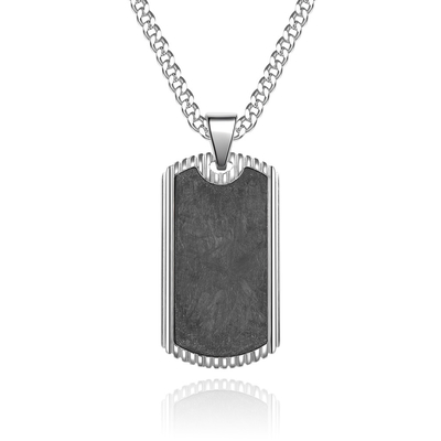 Stainless Steel Blank Diamond Pendants Non Tarnish Necklaces with Link Chain Type