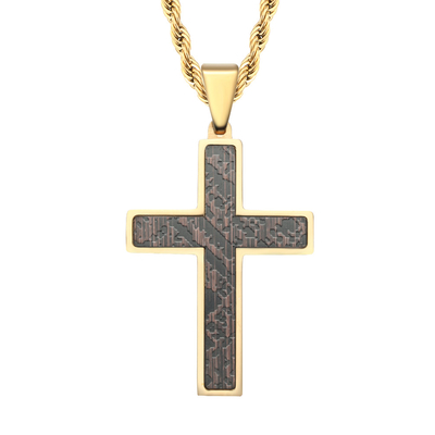 Stainless Steel Cross Pendant Mens Cross Necklace Christian Jewelry Special Design for Men