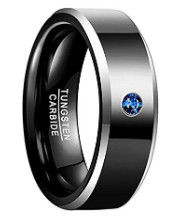 Party Occasion Zirconium and Tungsten Ring for Men Tungsten Carbide Jewelry