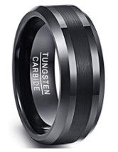 Gold Pattern Men's Tungsten Carbide Wedding Ring Support Mould Making
