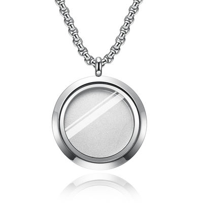 Stainless Steel Retro Round Coin Hammered Pendant Necklace for Men and Women Jewelry Main Material
