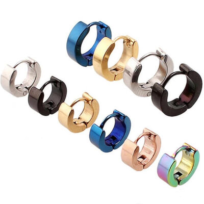 Harga yang bagus High Durability Titanium Steel Pria Studs Eropa dan Amerika Fashion untuk Hip-Hop on line