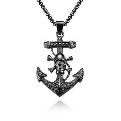 Classic Shape Stainless Steel and Gold Pendants Necklaces for Men Anniversary Occasion