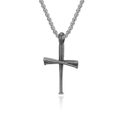 Blue and Gold Metal Prayer Choker for Men Stainless Steel Link Chain Necklaces Fine Jewelry Anniversary Occasion