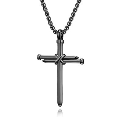 Fashion Stainless Steel Chain Necklace Men's Jewelry Gold Plated Spiral Pendant Necklaces for Men Hip Hop Party Anniversary Gift