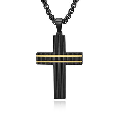 Fashion Stainless Steel Chain Necklace Men's Jewelry Gold Plated Spiral Pendant Necklaces for Men Hip Hop Party Anniversary Gift