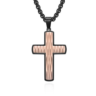 Fashion Stainless Steel Chain Necklace Men's Jewelry Gold Plated Spiral Pendant Necklaces for Men Hip Hop Party Anniversary Gift