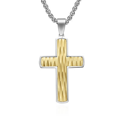 Fashion Stainless Steel Chain Necklace Men's Jewelry Gold Plated Spiral Pendant Necklaces for Men Hip Hop Party Anniversary Gift