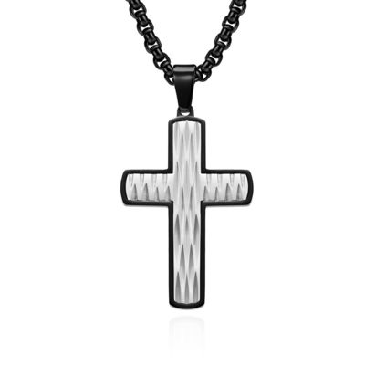 Fashion Stainless Steel Chain Necklace Men's Jewelry Gold Plated Spiral Pendant Necklaces for Men Hip Hop Party Anniversary Gift