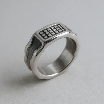 Harga yang bagus Cincin Kustom Die Casting Campuran Cincin Jari Ukuran Acak Jenis Baja Tahan Karat Perhiasan Cincin untuk Pria dan Wanita on line