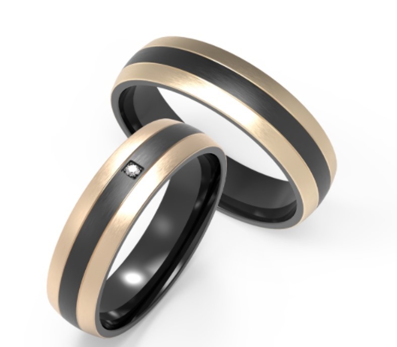 Sleek Matte Black Titanium Ring 8mm Width Round Mens Titanium Black Ring