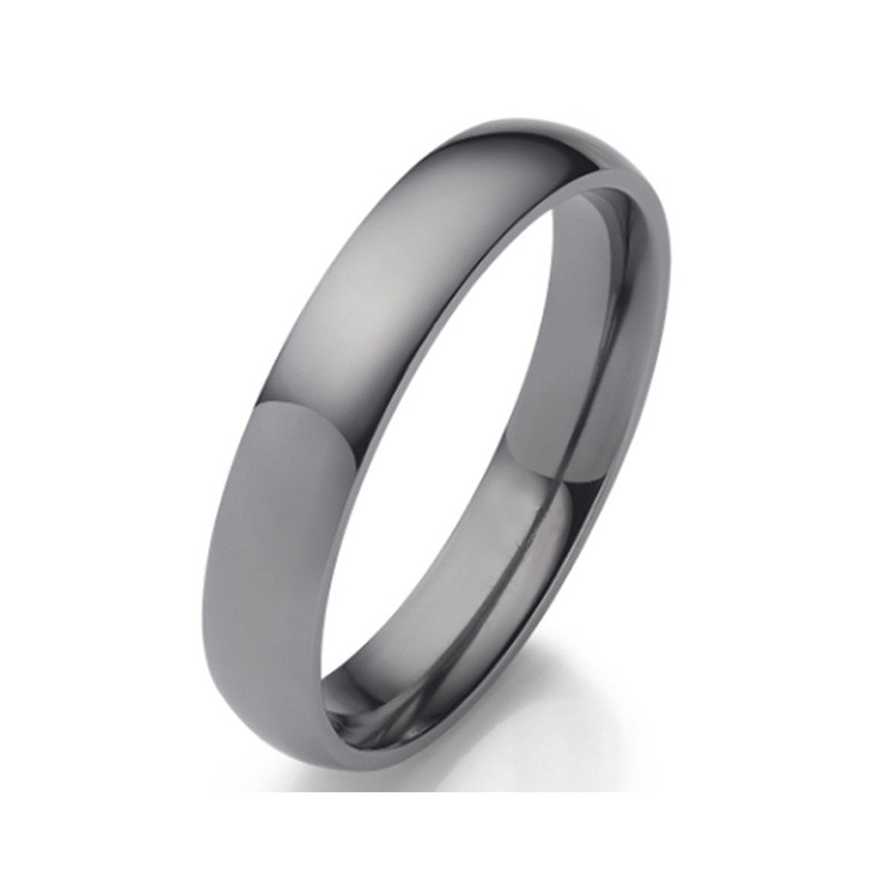 Tantalum Plain Jewelry Engagement Ring Brushed Domed Pure Tantalum Wedding Band