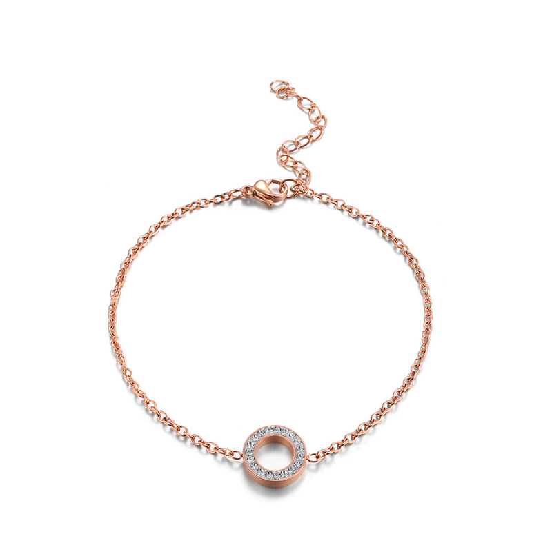 Rose Gold Plated Silver Tennis Bracelet For Women Men Fashion Jewelry