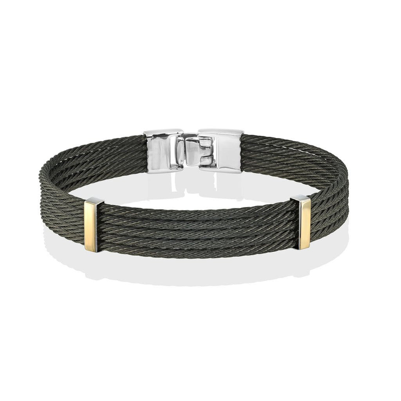 Beaded Mens Stainless Steel Bangle Bracelets Luxury Multilayer Woven Braided Leather Bracelet