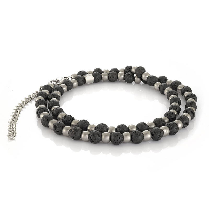 Unisex Silver Plated Stainless Steel Tiger Eye Stone Agate Beaded Bracelet Classic For Gift