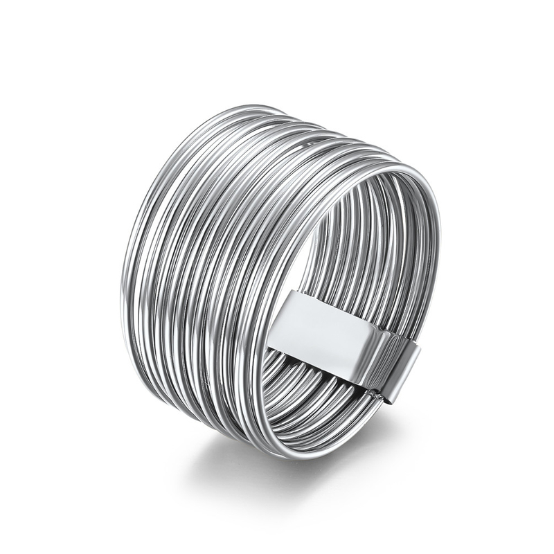 Simple Glossy Spherical Stainless Steel Ring Gold Plated Stainless Steel Fashion Rings