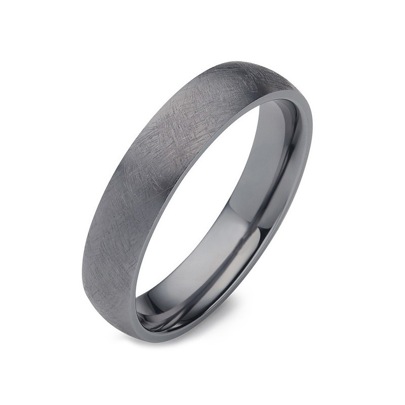 Matt Finish Pure Tantalum Men's Wedding Band Alin Romantic Starry Sky Wedding Ring