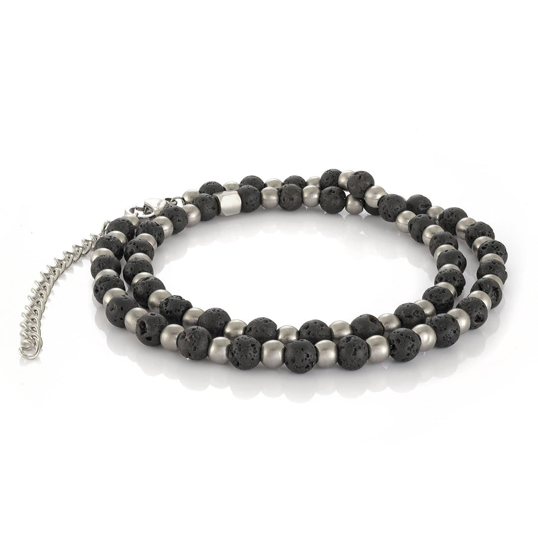 Unisex Silver Plated Stainless Steel Tiger Eye Stone Agate Beaded Bracelet Classic For Gift