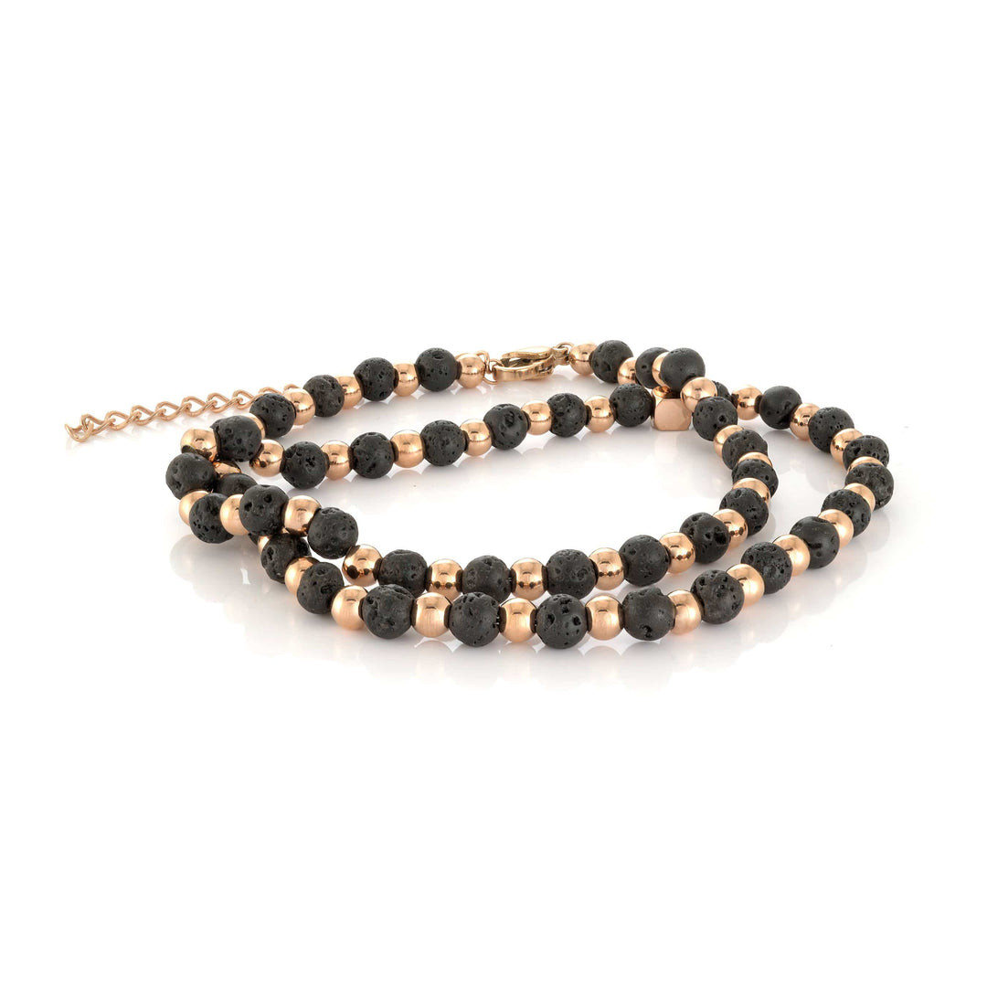 Unisex Silver Plated Stainless Steel Tiger Eye Stone Agate Beaded Bracelet Classic For Gift