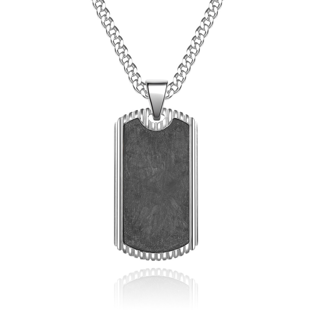 Stainless Steel Blank Diamond Pendants Non Tarnish Necklaces with Link Chain Type