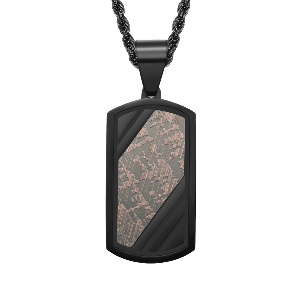 Stainless Steel Cross Pendant Men's Black Cross Necklace for Christian Jewelry