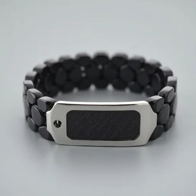 Goede prijs. Engraved Charms  Plated Stainless Steel Bracelet Men  Jewelry Designs online