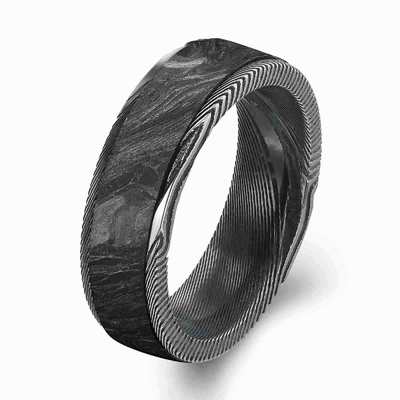 Harga yang bagus Cincin serat karbon tempa untuk dipakai sehari-hari (ringan+hipolergenik) on line