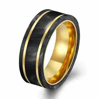 Dobra cena. OEM Forged Carbon Fiber Wedding Bands. w Internecie
