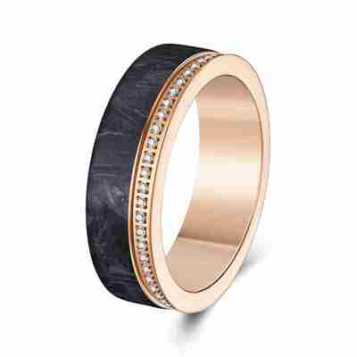 Goede prijs. Aanpasbare gesmeed koolstofvezel ring met superieure sterkte en unieke marmeren patronen trouwband online