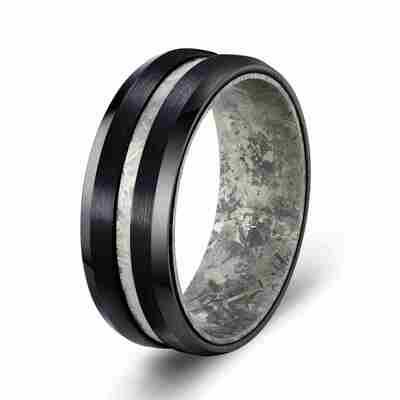 Giá tốt. Mô hình đông lạnh Hipoallergenic chống trầy xước Vòng tay cưới Titanium cho đồ trang sức nam trực tuyến